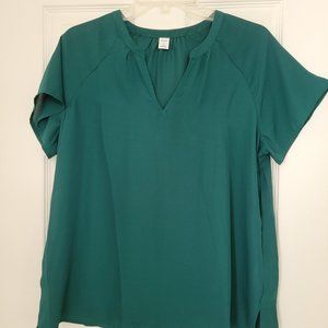Old Navy Women's Dark Green Blouse Size M